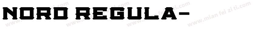 nord regula字体转换
